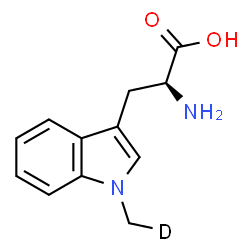 ChemSpider 2D Image | 1-(~2~H_1_)Methyl-L-tryptophan | C12H13DN2O2