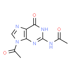 ChemSpider 2D Image | 2,9-Diacetylguanine | C9H9N5O3