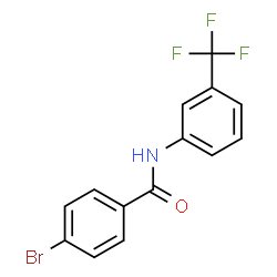 ChemSpider 2D Image | 4-Bromo-N-[3-(trifluoromethyl)phenyl]benzamide | C14H9BrF3NO