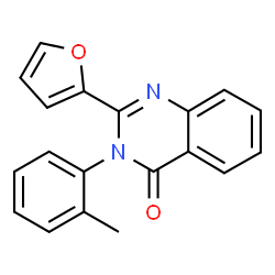 ChemSpider 2D Image | 2-Furan-2-yl-3-o-tolyl-3H-quinazolin-4-one | C19H14N2O2