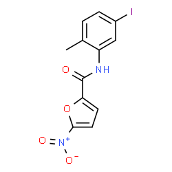 ChemSpider 2D Image | N-(5-Iodo-2-methylphenyl)-5-nitro-2-furamide | C12H9IN2O4