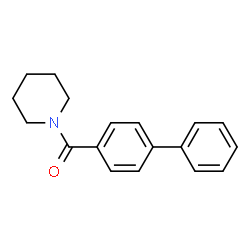 ChemSpider 2D Image | 4-Biphenylyl(1-piperidinyl)methanone | C18H19NO