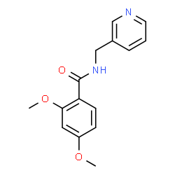 ChemSpider 2D Image | 2,4-Dimethoxy-N-(3-pyridinylmethyl)benzamide | C15H16N2O3