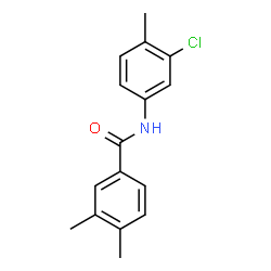 ChemSpider 2D Image | N-(3-Chloro-4-methylphenyl)-3,4-dimethylbenzamide | C16H16ClNO