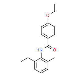 ChemSpider 2D Image | 4-Ethoxy-N-(2-ethyl-6-methylphenyl)benzamide | C18H21NO2