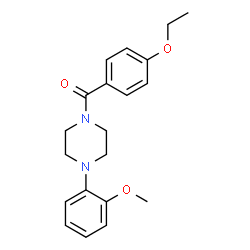 ChemSpider 2D Image | (4-Ethoxyphenyl)[4-(2-methoxyphenyl)-1-piperazinyl]methanone | C20H24N2O3