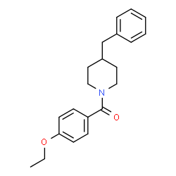 ChemSpider 2D Image | (4-Benzyl-1-piperidinyl)(4-ethoxyphenyl)methanone | C21H25NO2