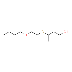 ChemSpider 2D Image | 3-[(2-Butoxyethyl)sulfanyl]-1-butanol | C10H22O2S