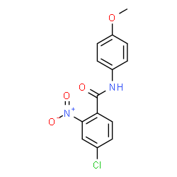 ChemSpider 2D Image | 4-Chloro-N-(4-methoxyphenyl)-2-nitrobenzamide | C14H11ClN2O4