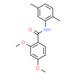 ChemSpider 2D Image | N-(2,5-Dimethylphenyl)-2,4-dimethoxybenzamide | C17H19NO3