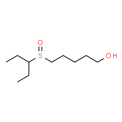 ChemSpider 2D Image | 5-(3-Pentanylsulfinyl)-1-pentanol | C10H22O2S