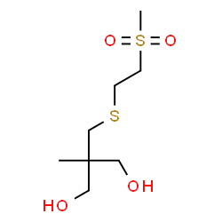ChemSpider 2D Image | 2-Methyl-2-({[2-(methylsulfonyl)ethyl]sulfanyl}methyl)-1,3-propanediol | C8H18O4S2