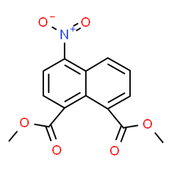 ChemSpider 2D Image | Dimethyl 4-nitro-1,8-naphthalenedicarboxylate | C14H11NO6