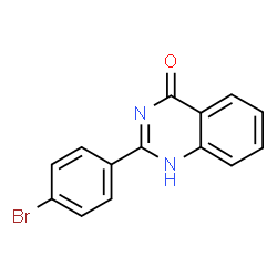 ChemSpider 2D Image | 2-(4-Bromophenyl)-4(1H)-quinazolinone | C14H9BrN2O