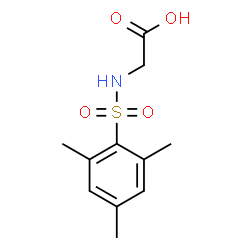ChemSpider 2D Image | N-(Mesitylsulfonyl)glycine | C11H15NO4S