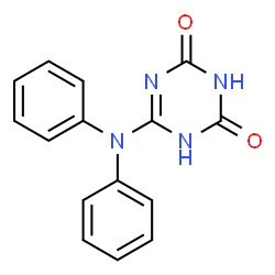ChemSpider 2D Image | 1,3,5-triazine-2,4-diol, 6-(diphenylamino)- | C15H12N4O2