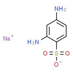ChemSpider 2D Image | Sodium 2,4-diaminobenzenesulfonate | C6H7N2NaO3S