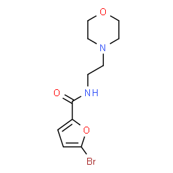 ChemSpider 2D Image | 5-Bromo-N-[2-(4-morpholinyl)ethyl]-2-furamide | C11H15BrN2O3