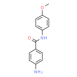 ChemSpider 2D Image | 4-Amino-N-(4-methoxyphenyl)benzamide | C14H14N2O2