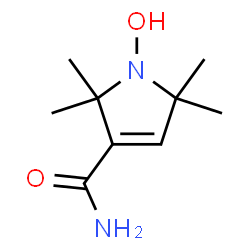 ChemSpider 2D Image | 2,2,5,5-Tetramethyl-3-carbamido-3-pyrroline-1-oxyl | C9H16N2O2