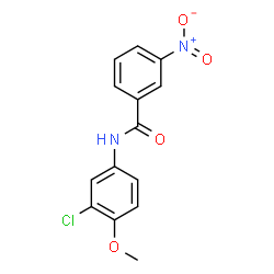 ChemSpider 2D Image | N-(3-Chloro-4-methoxyphenyl)-3-nitrobenzamide | C14H11ClN2O4