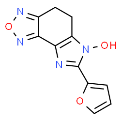 ChemSpider 2D Image | 7-(2-Furyl)-4,5-dihydro-6H-imidazo[4,5-e][2,1,3]benzoxadiazol-6-ol | C11H8N4O3