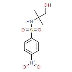 ChemSpider 2D Image | N-(1-Hydroxy-2-methyl-2-propanyl)-4-nitrobenzenesulfonamide | C10H14N2O5S