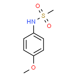 ChemSpider 2D Image | N-(4-Methoxyphenyl)methanesulfonamide | C8H11NO3S