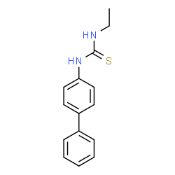 ChemSpider 2D Image | 1-(4-Biphenylyl)-3-ethylthiourea | C15H16N2S