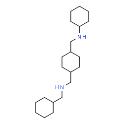 ChemSpider 2D Image | N-[(4-{[(Cyclohexylmethyl)amino]methyl}cyclohexyl)methyl]cyclohexanamine | C21H40N2