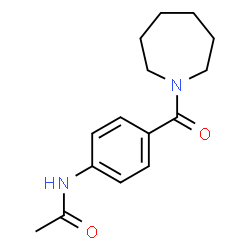 ChemSpider 2D Image | N-[4-(1-Azepanylcarbonyl)phenyl]acetamide | C15H20N2O2