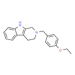 ChemSpider 2D Image | 2-(4-Ethoxybenzyl)-2,3,4,9-tetrahydro-1H-beta-carboline | C20H22N2O