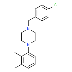 ChemSpider 2D Image | 1-(4-Chlorobenzyl)-4-(2,3-dimethylphenyl)piperazine | C19H23ClN2