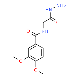 ChemSpider 2D Image | N-(2-Hydrazino-2-oxoethyl)-3,4-dimethoxybenzamide | C11H15N3O4