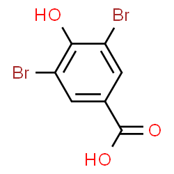 ChemSpider 2D Image | 3,5-Dibromo-4-hydroxybenzoic acid | C7H4Br2O3