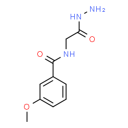 ChemSpider 2D Image | N-(3-Methoxybenzoyl)glycine hydrazide | C10H13N3O3