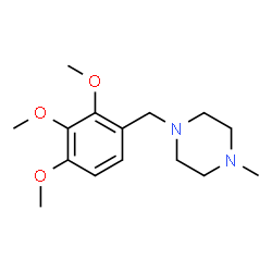 ChemSpider 2D Image | 1-Methyl-4-(2,3,4-trimethoxybenzyl)piperazine | C15H24N2O3