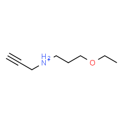 ChemSpider 2D Image | N-(3-Ethoxypropyl)-2-propyn-1-aminium | C8H16NO