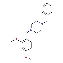 ChemSpider 2D Image | 1-Benzyl-4-(2,4-dimethoxybenzyl)piperazine | C20H26N2O2