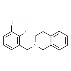 ChemSpider 2D Image | 2-(2,3-Dichlorobenzyl)-1,2,3,4-tetrahydroisoquinoline | C16H15Cl2N
