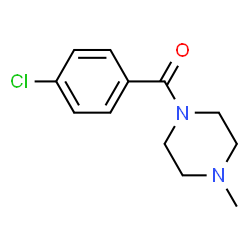 ChemSpider 2D Image | (4-Chlorophenyl)(4-methyl-1-piperazinyl)methanone | C12H15ClN2O