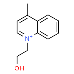 ChemSpider 2D Image | 1-(2-Hydroxyethyl)-4-methylquinolinium | C12H14NO