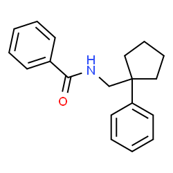 ChemSpider 2D Image | N-[(1-Phenylcyclopentyl)methyl]benzamide | C19H21NO