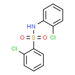ChemSpider 2D Image | 2-Chloro-N-(2-chlorophenyl)benzenesulfonamide | C12H9Cl2NO2S
