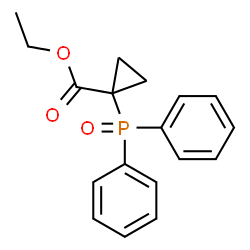 ChemSpider 2D Image | Ethyl 1-(diphenylphosphoryl)cyclopropanecarboxylate | C18H19O3P
