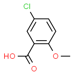 ChemSpider 2D Image | 5-Chloro-o-anisic acid | C8H7ClO3