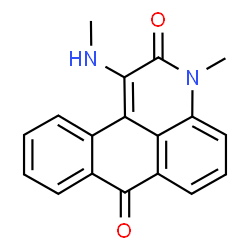 ChemSpider 2D Image | 3-Methyl-1-methylamino-3H-naphtho[1,2,3-de]quinoline-2,7-dione | C18H14N2O2