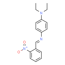 ChemSpider 2D Image | N,N-Diethyl-4-[(E)-(2-nitrobenzylidene)amino]aniline | C17H19N3O2