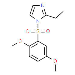 ChemSpider 2D Image | 1-(2,5-Dimethoxy-benzenesulfonyl)-2-ethyl-1H-imidazole | C13H16N2O4S