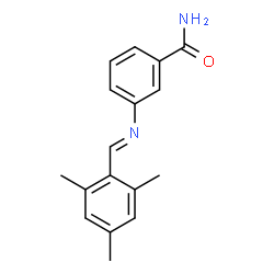 ChemSpider 2D Image | 3-[(E)-(Mesitylmethylene)amino]benzamide | C17H18N2O